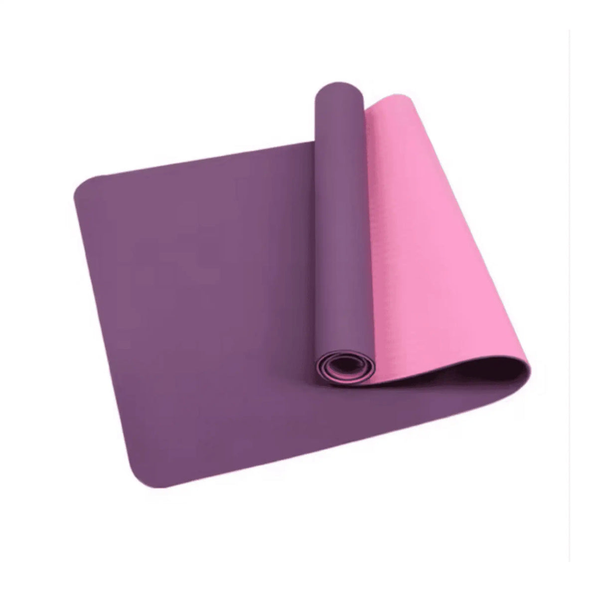 Yogamåtte med stødabsorbering og godt greb (183x61 cm, 6 mm)