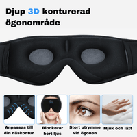 Sovemaske med Bluetooth-høretelefoner til afslappet søvn