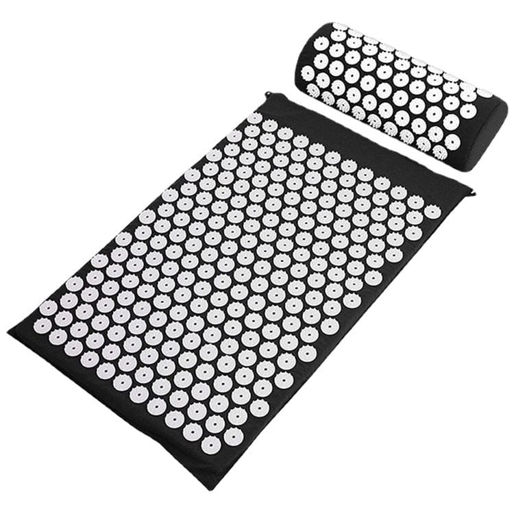 Akupressurmåtte med ergonomisk nakkepude til afslapning