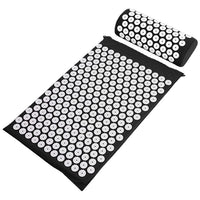 Akupressurmåtte med ergonomisk nakkepude til afslapning
