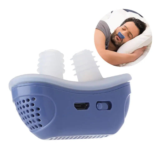 Elektrisk anti-snorkeenhed med næsestimulering