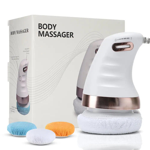 Elektrisk cellulite-massagemaskine med roterende børster
