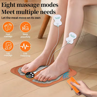 Elektrisk fodmassage måtte med EMS – muskelstimulering til fødder og underben