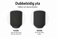 Ergonomisk fodfil med buet design til hælpleje