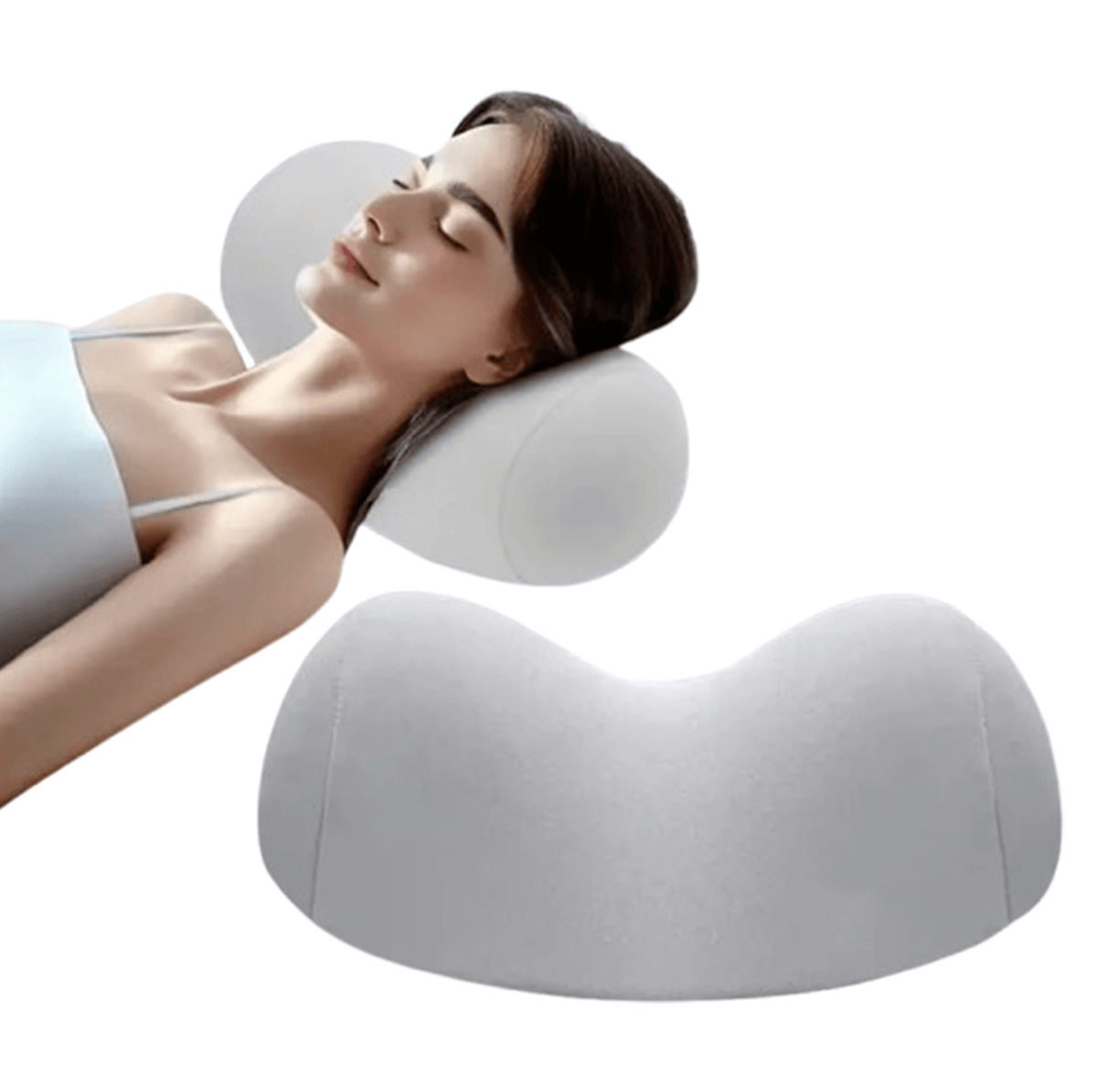 Ergonomisk nakkepude ErgoDream med konturformet nakkestøtte