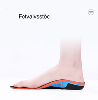 Ergonomiske skosåler med svangstøtte og stødabsorbering