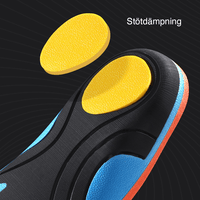 Ergonomiske skosåler med svangstøtte og stødabsorbering