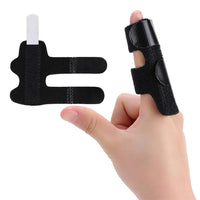 Justerbar fingerskinne med velcro til stabilisering