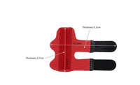 Justerbar fingerskinne med velcro til stabilisering