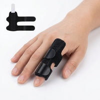 Justerbar fingerskinne med velcro til stabilisering