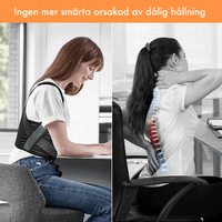 Justerbar holdningsvest med skulderstøtte for bedre holdning