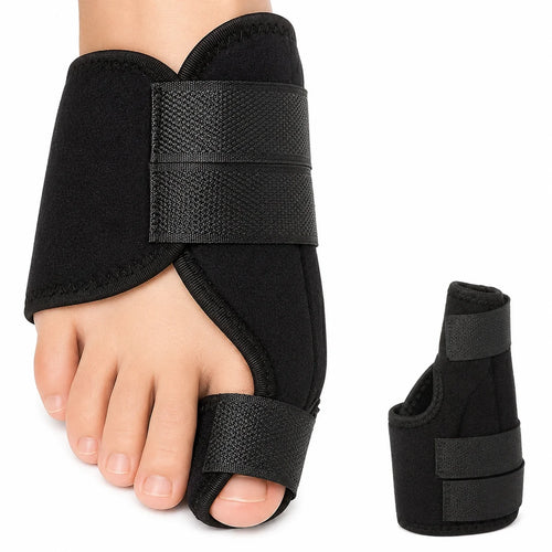 Hallux valgus-natstøtte med justerbare remme (2 stk.)