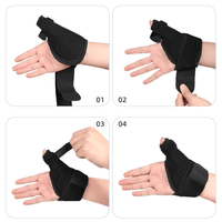 Wrist support with thumb support – adjustable for right and left hand