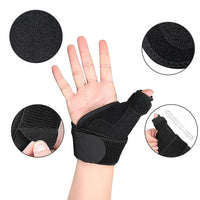 Wrist support with thumb support – adjustable for right and left hand
