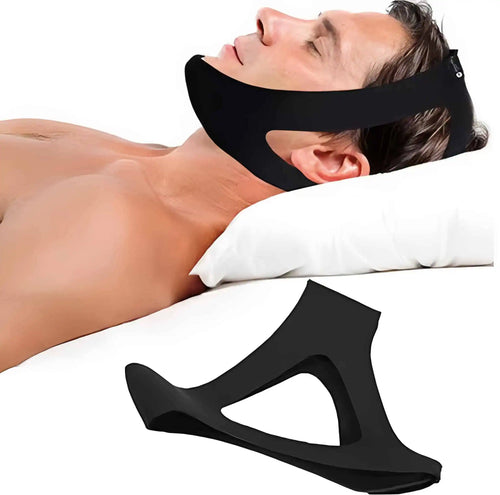 Justerbar anti-snorke hagerem med blød neoprenpasform