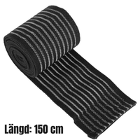 Elastisk knæstøttebandage med justerbar kompression