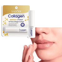 Fugtgivende kollagen læbepomade med naturlig glans