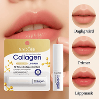 Fugtgivende kollagen læbepomade med naturlig glans
