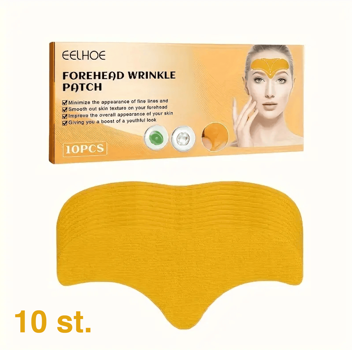 Kollagenplastre mod panderynker – 10 stk med centella asiatica