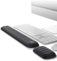Ergonomisk håndledsstøtte i memory foam til tastatur