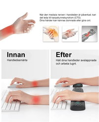 Ergonomisk håndledsstøtte i memory foam til tastatur