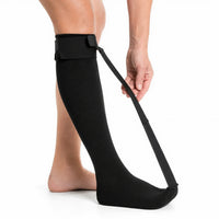 Justerbar nattstrømpe mod hælspore og plantar fasciitis