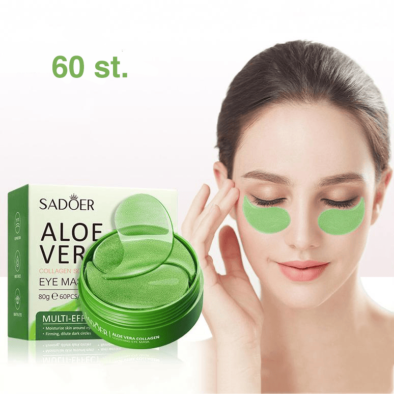 Kollagen øjenmaske med aloe vera – 60 stk for intens fugt