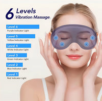 Øjenmaske med varmefunktion og vibrationsmassage