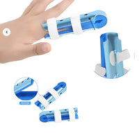 Ortopedisk fingerskena i aluminium med justerbara band