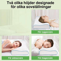 Ortopædisk nakkestøttepude i memory-skum for ergonomisk søvn