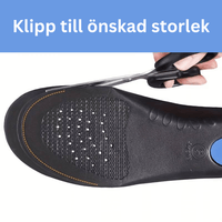 Ortopædiske indlægssåler med hælstøtte mod pronation