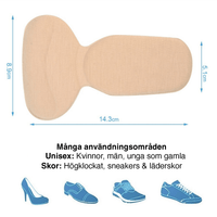 Gelbaserede hælindlæg mod hælspore (2 stk.)