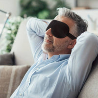 Ergonomisk 3D-sömnmask för rygg- och sidosovare