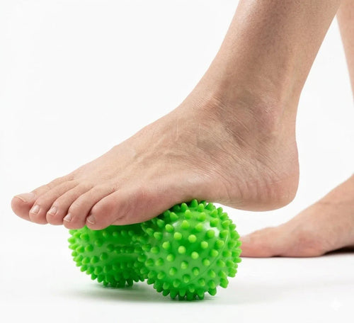 Pigget massagebold i jordnøddeform til dyb selvmassage