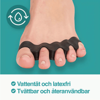 Silikone tåskillere til knyster (2-pak)