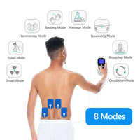 TENS/EMS-massageapparat med trådløs elektrisk nervestimulering