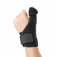 Tumskena med stabiliserande stöd för tumme och handled