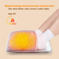 USB-drevet fodvarmer med justerbar varme (50–60°C)